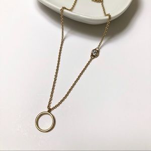 Alexis Bittar Hoop and diamond Necklace